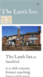 Mobile Screenshot of lambinnsandford.co.uk